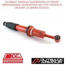 OUTBACK ARMOUR SUSPENSION KIT FRONT (EXPD HD) FITS TOYOTA FJ CRUISER 15S 9/10+